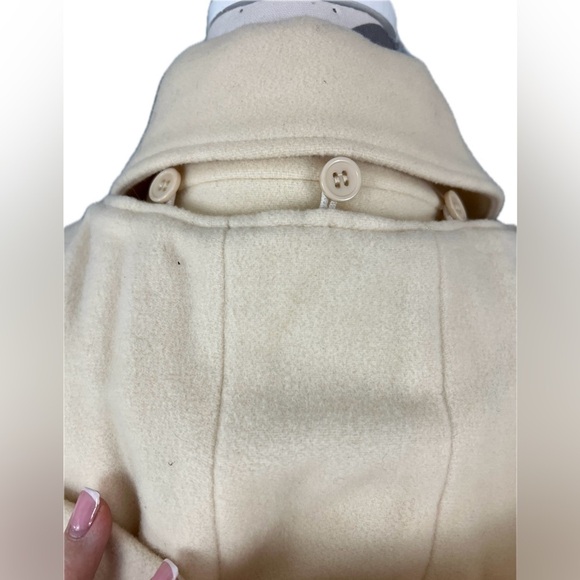 Kenneth Cole Reaction Cream Wool Blend Coat - Size 8 - Picture 8 of 12